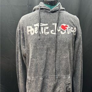 Chemistry Charcoal Hoodie with Graphic Print